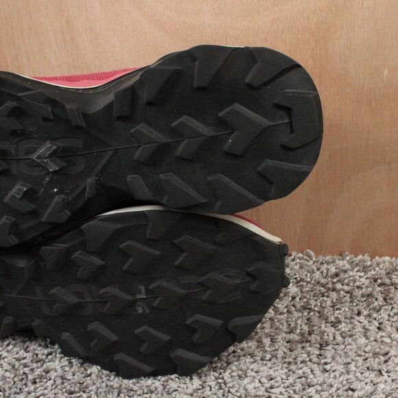 Salomon Alphacross 3 Trail Running Shoes Womens 6 Red Mesh Outdoor Athletic - Picture 12 of 14